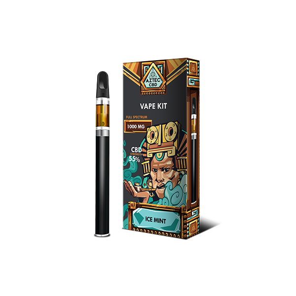 Aztec CBD 1000mg Vape Kit - 1ml - Vape Center