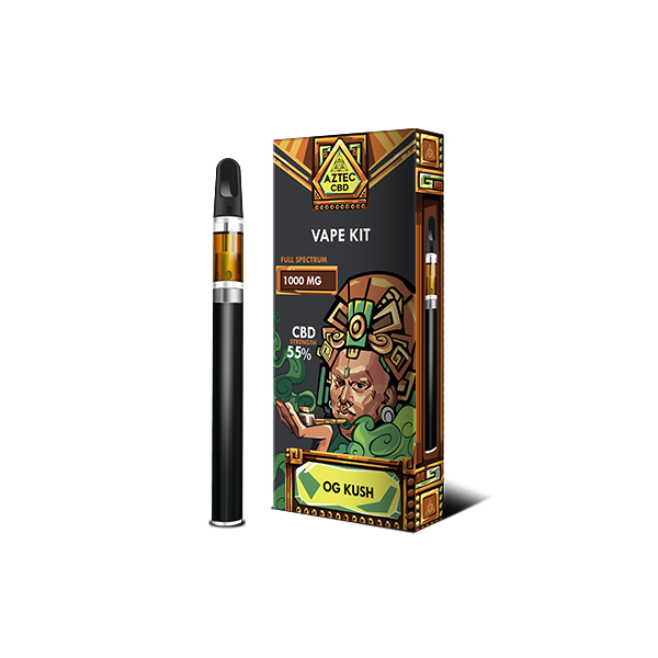 Aztec CBD 1000mg Vape Kit - 1ml - Vape Center