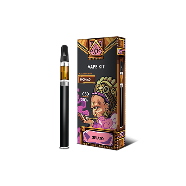 Aztec CBD 1000mg Vape Kit - 1ml - Vape Center