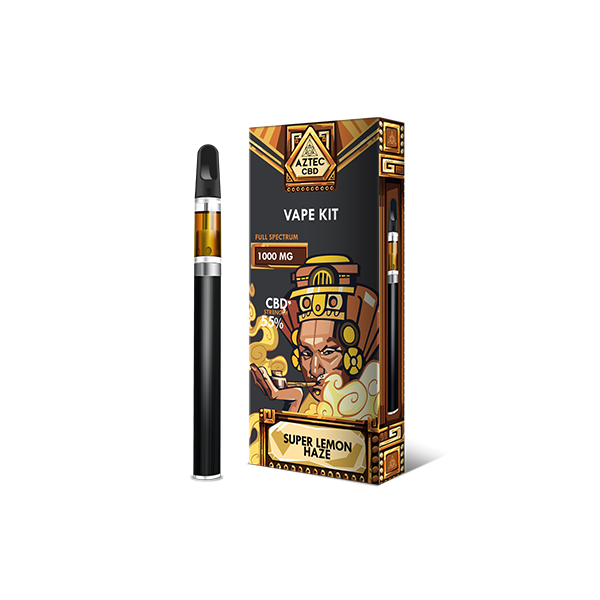 Aztec CBD 1000mg Vape Kit - 1ml - Vape Center