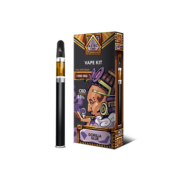 Aztec CBD 1000mg Vape Kit - 1ml - Vape Center