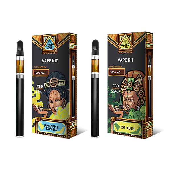 Aztec CBD 1000mg Vape Kit - 1ml - Vape Center