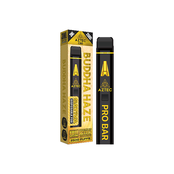 Aztec CBD 1800mg Pro Bar CBD Disposable Vape Device 2500 Puffs - Vape Center