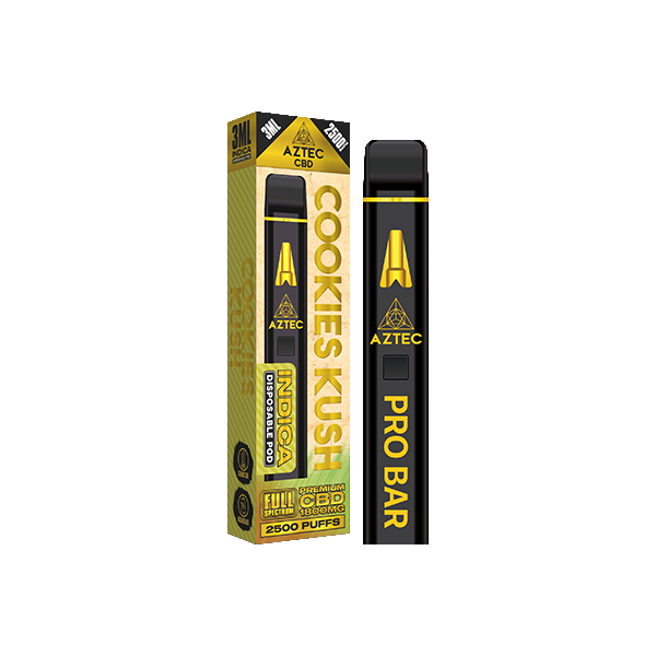 Aztec CBD 1800mg Pro Bar CBD Disposable Vape Device 2500 Puffs - Vape Center