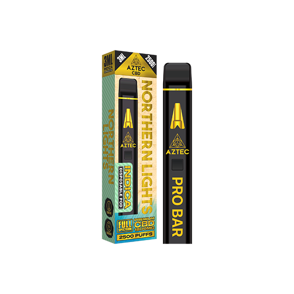 Aztec CBD 1800mg Pro Bar CBD Disposable Vape Device 2500 Puffs - Vape Center