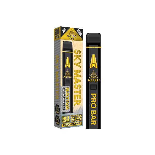 Aztec CBD 1800mg Pro Bar CBD Disposable Vape Device 2500 Puffs - Vape Center