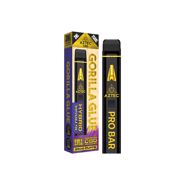 Aztec CBD 1800mg Pro Bar CBD Disposable Vape Device 2500 Puffs - Vape Center