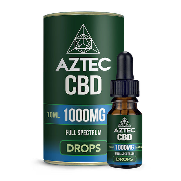 Aztec CBD Full Spectrum Hemp Oil 1000mg CBD 10ml - Vape Center