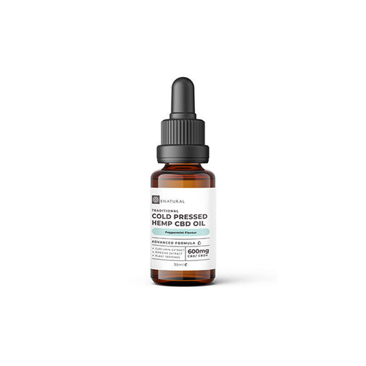 Bnatural Raw Cold Pressed 600mg CBD Hemp Oil - Peppermint - Vape Center