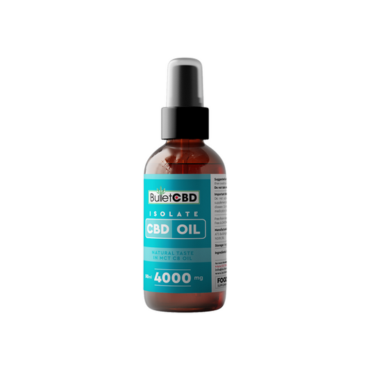 Bullet CBD 4000mg Pure CBD Isolate MCT Oil Spray - 50ml - Vape Center