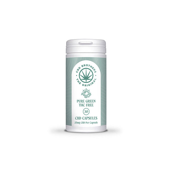 CBD Brothers Pure Green 750mg CBD Vegan Capsules - 30 Caps - Vape Center