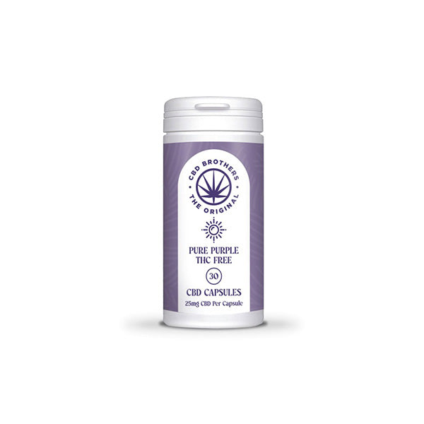 CBD Brothers Pure Purple 750mg CBD Vegan Capsules - 30 Caps - Vape Center