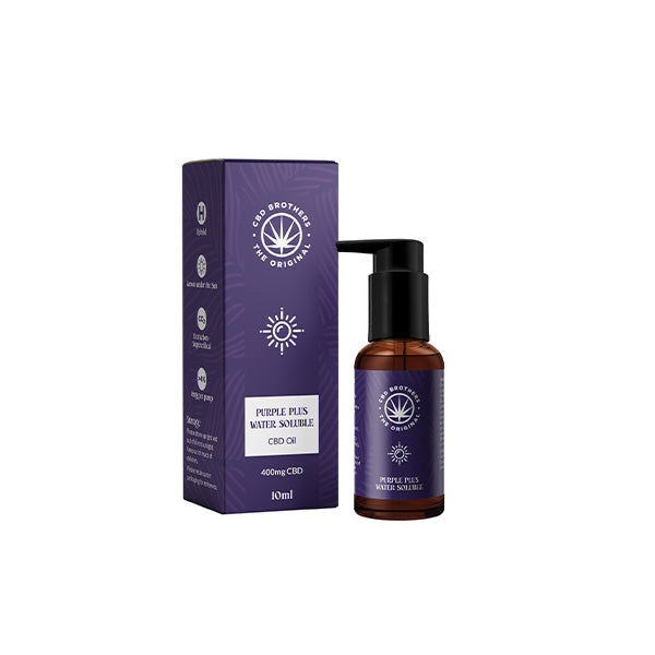 CBD Brothers Purple Plus 400mg Water Soluble CBD Oil - 10ml - Vape Center