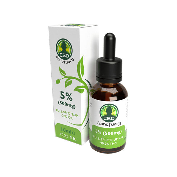 CBD Sanctuary 500mg CBD Full Spectrum Oil - 10ml - Vape Center