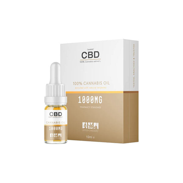 CBD by British Cannabis 1000mg CBD Cannabis Oil - 10ml - Vape Center