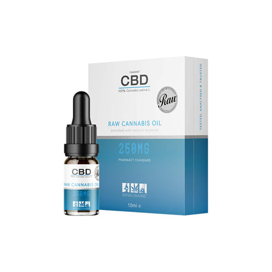 CBD by British Cannabis 250mg CBD Raw Cannabis Oil Drops 10ml - Vape Center