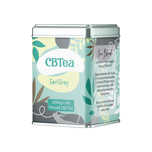 CBTea 250mg Cold Pressed Full Spectrum CBD Earl Grey Tea - 100g - Vape Center