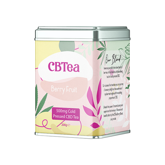 CBTea 500mg Cold Pressed Full Spectrum CBD Berry Fruit Tea - 200g - Vape Center