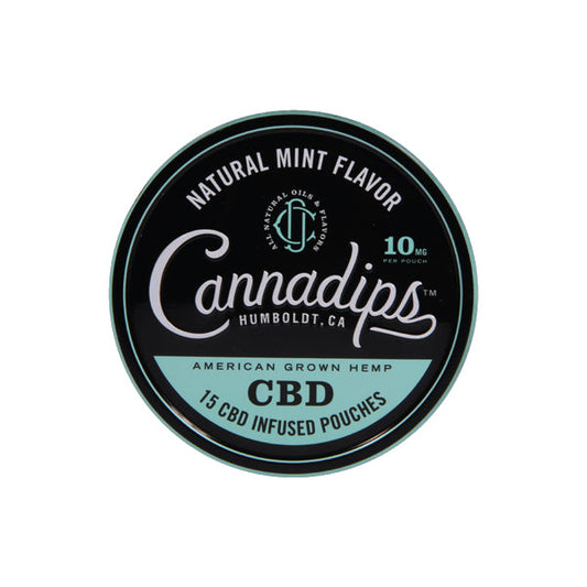 Cannadips 150mg CBD Snus Pouches - Natural Mint - Vape Center