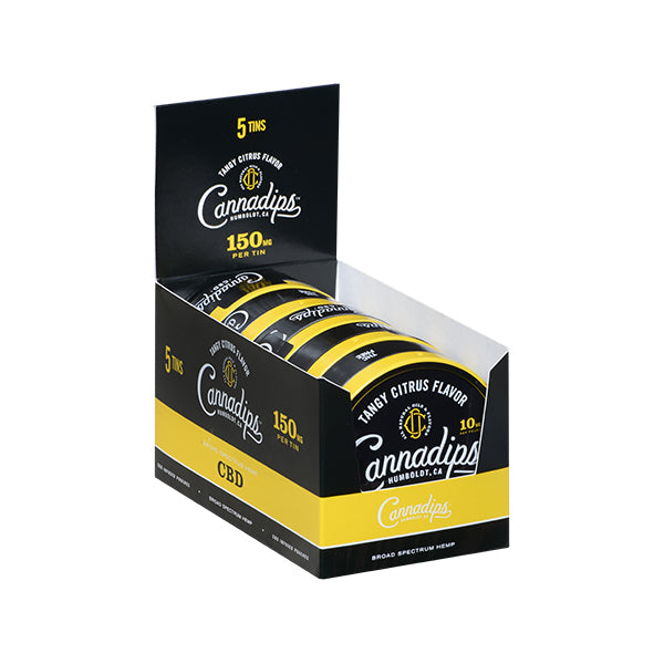 Cannadips 150mg CBD Snus Pouches - Tangy Citrus - Vape Center