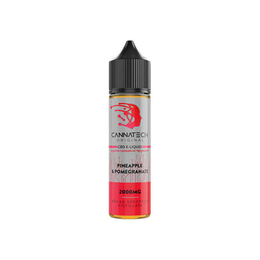 Cannatech 2000mg Broad Spectrum CBD E-liquid 50ml - Vape Center