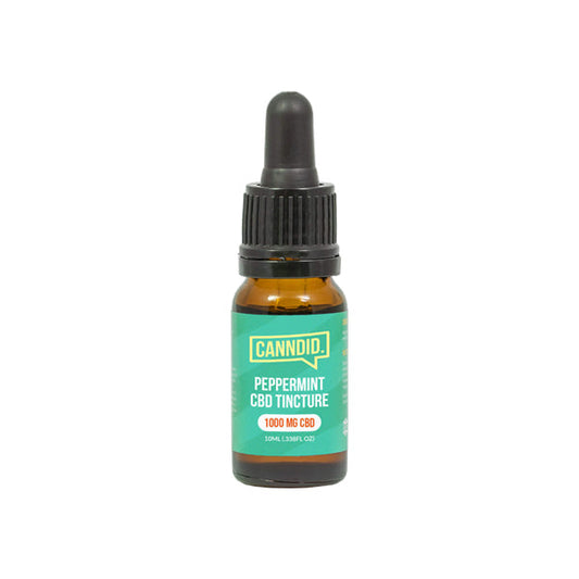 Canndid 1000mg CBD Tincture Oil 10ml - Peppermint - Vape Center