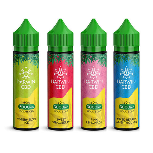 Darwin 3000mg CBD Isolate E-Liquid 60ml - Vape Center