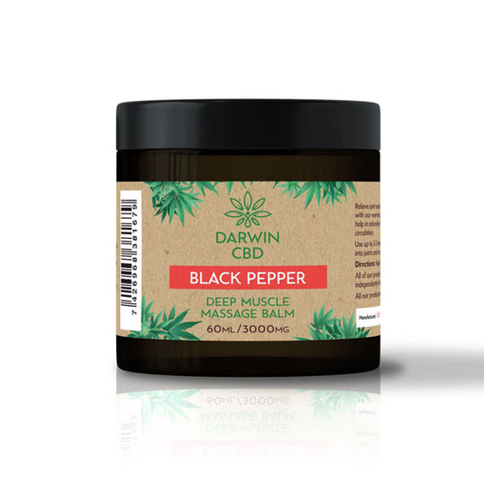 Darwin CBD 3000mg CBD Black Pepper Massage Balm - 60ml - Vape Center