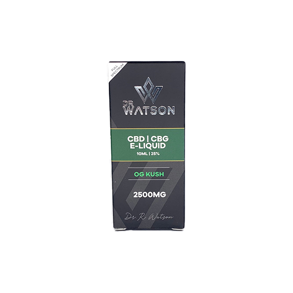 Dr Watson 2500mg CBD E-Liquid OG Kush - 10ml - Vape Center