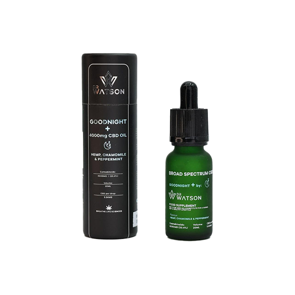 Dr Watson 4000mg Broad-Spectrum Goodnight CBD Oil 20ml - Vape Center