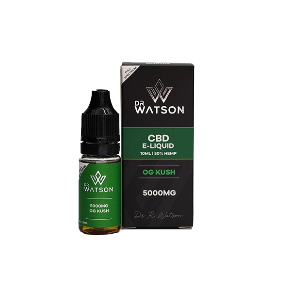 Dr Watson 5000mg CBD E-Liquid OG KUSH - 10ml - Vape Center