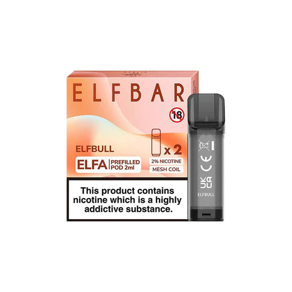 ELF Bar ELFA 20mg Replacement Prefilled Pods 2ml - Vape Center