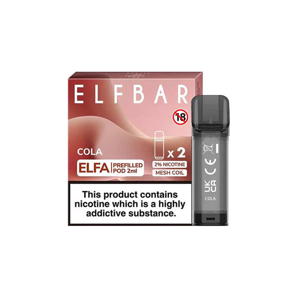 ELF Bar ELFA 20mg Replacement Prefilled Pods 2ml - Vape Center