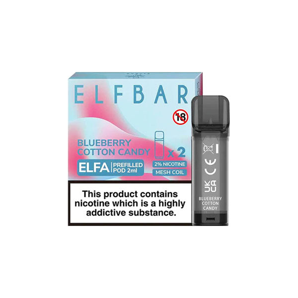 ELF Bar ELFA 20mg Replacement Prefilled Pods 2ml - Vape Center