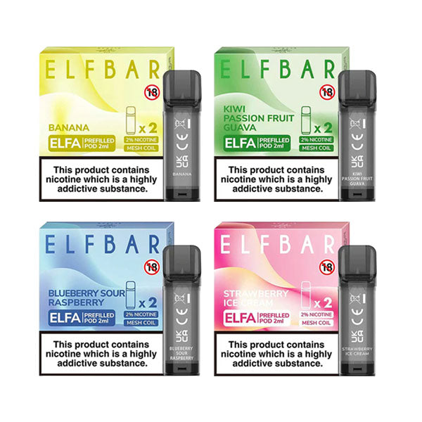 ELF Bar ELFA 20mg Replacement Prefilled Pods 2ml - Vape Center