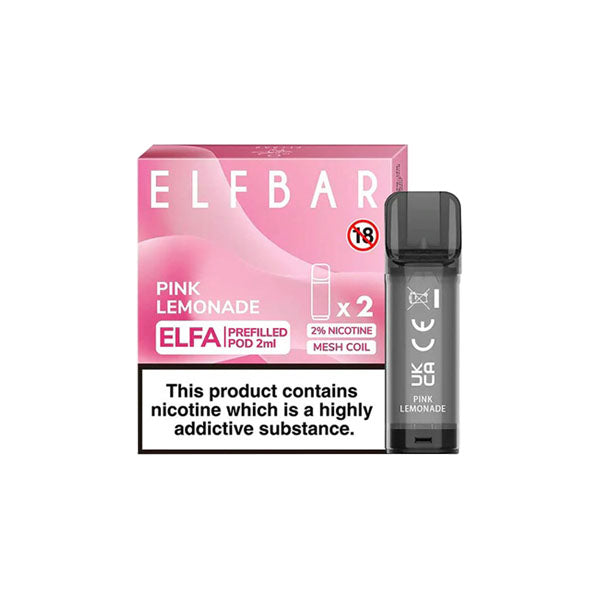 ELF Bar ELFA 20mg Replacement Prefilled Pods 2ml - Vape Center