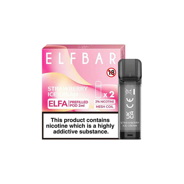 ELF Bar ELFA 20mg Replacement Prefilled Pods 2ml - Vape Center