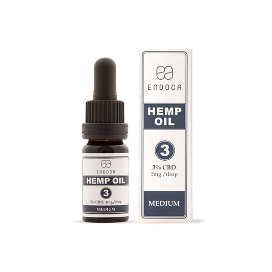 Endoca 300mg CBD Hemp Oil Drops 10ml - Vape Center