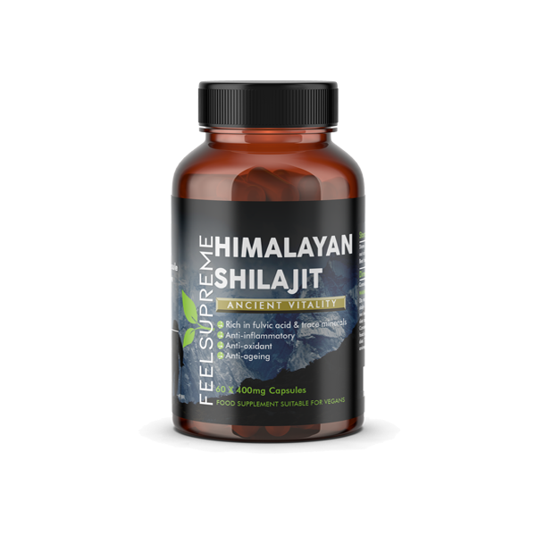 Feel Supreme 24000mg Himalayan Shilajit Capsules - 60 Caps - Vape Center