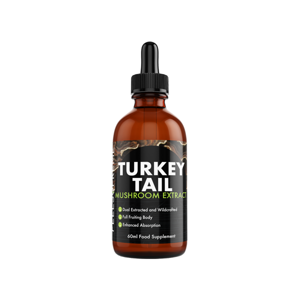 Feel Supreme Turkey Tail Mushroom Liquid Tincture - 60ml - Vape Center