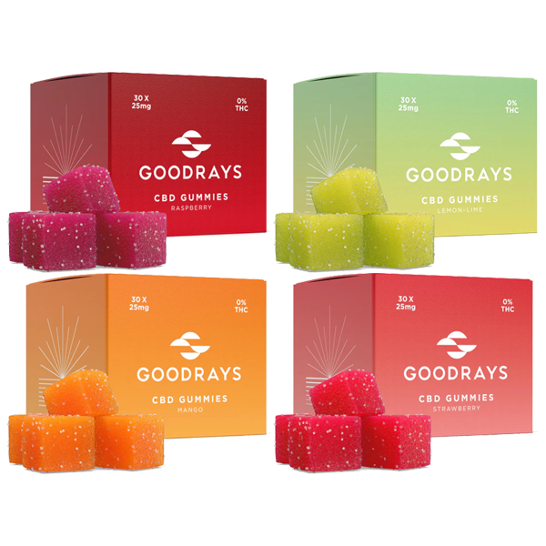 Goodrays 750mg CBD Gummies - 30 Pieces - Vape Center