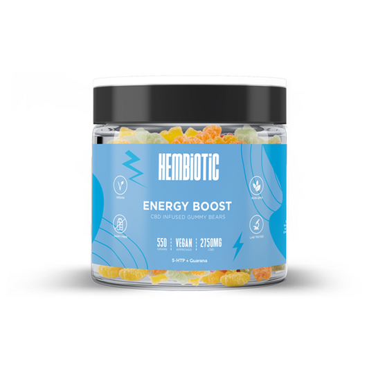 Hembiotic 2750mg Bulk Functional CBD Gummy Bears - 550g - Vape Center