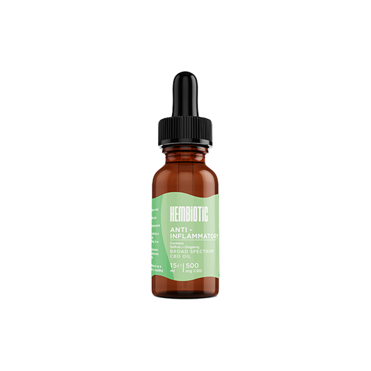 Hembiotic 500mg Broad-Spectrum Functional CBD Oil - 15ml - Vape Center