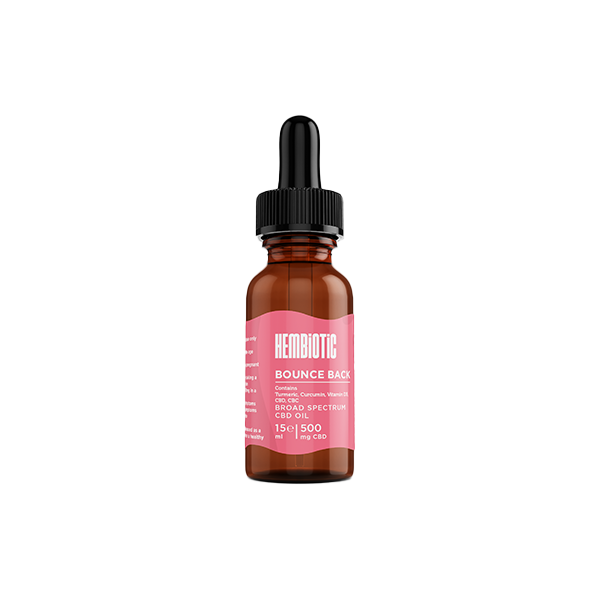 Hembiotic 500mg Broad-Spectrum Functional CBD Oil - 15ml - Vape Center