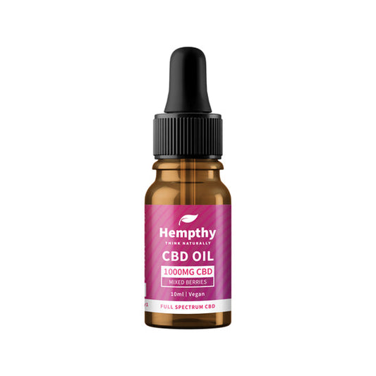 Hempthy 1000mg CBD Oil Full Spectrum Mixed Berries - 10ml - Vape Center