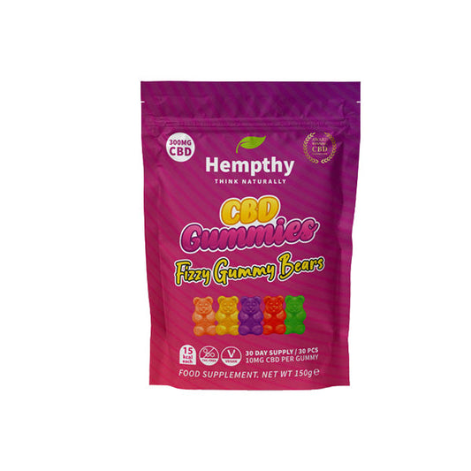 Hempthy 300mg CBD Gummies 30 Ct Pouch - Vape Center