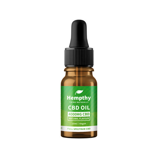 Hempthy 4000mg CBD Oil Full Spectrum Natural - 10ml - Vape Center