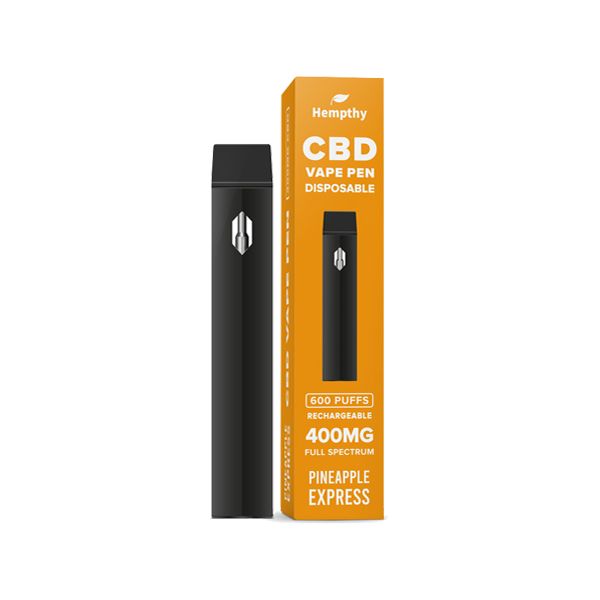 Hempthy 400mg CBD Disposable Vape Pen 600 Puffs - Vape Center