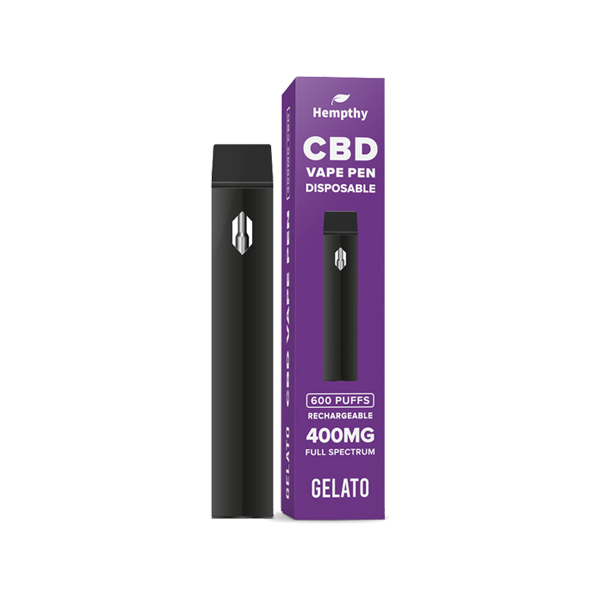 Hempthy 400mg CBD Disposable Vape Pen 600 Puffs - Vape Center