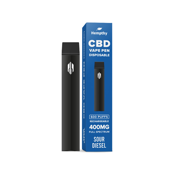 Hempthy 400mg CBD Disposable Vape Pen 600 Puffs - Vape Center